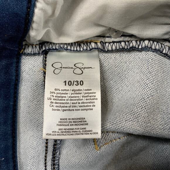 Jessica Simpson Jeans Womens 10/30 Denim High Rise Skinny Ankle Stretch Zip Fly - Picture 8 of 12